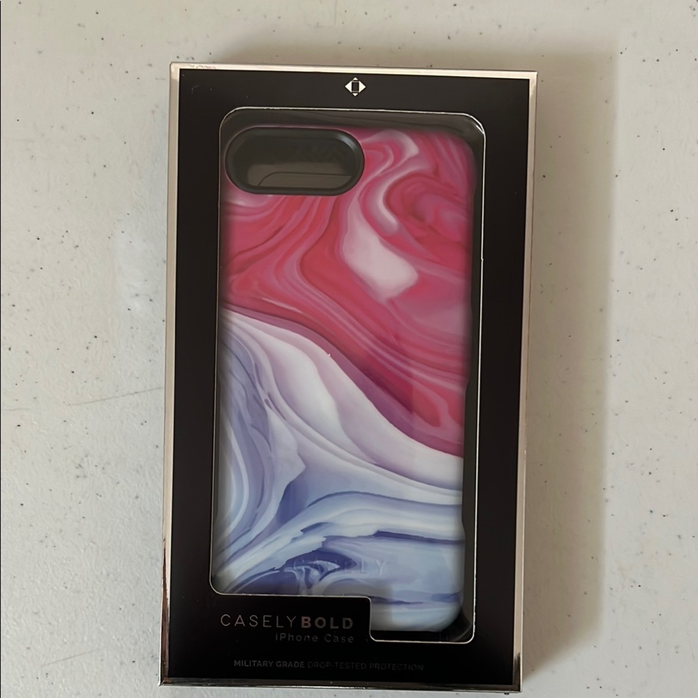 Casely Bold iPhone Case - Pink and Blue